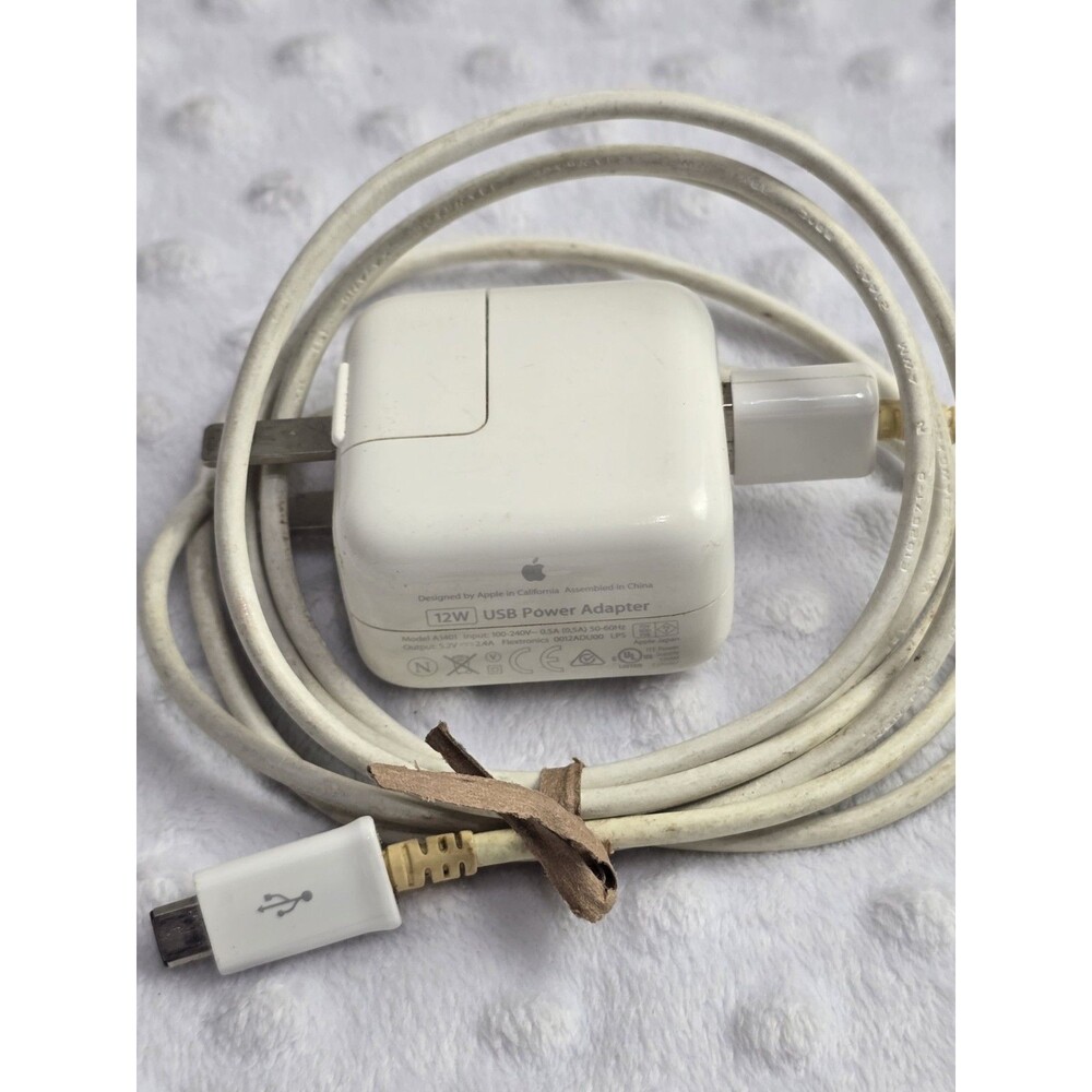 Original Apple 12W Wall Charger And 1M Lightning to USB Cable iPad's & iPhone